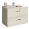 Sous-vasque MILANO L900 2 coulissants - Razor Blanc