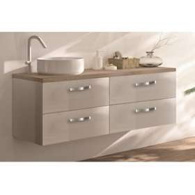 Plan de toilette Stratifié MILANO L800 - Chêne Bardolino Naturel|Neoform industries sas-UIDA2349679