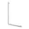 Barre de maintien en L Be-Line D35 H.750 aluminium blanc