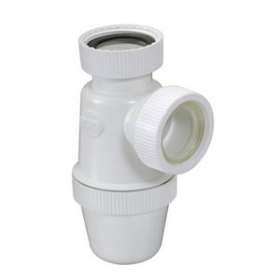 Siphon lavabo a ecrous verti.d.32 pvc-c blanc|Nicoll-NCL1YFECB