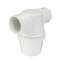 Siphon lavabo a coller horiz.d.40 pvc-c blanc