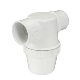 Siphon lavabo a coller horiz.d.40 pvc-c blanc|Nicoll-NCL1YH1CB