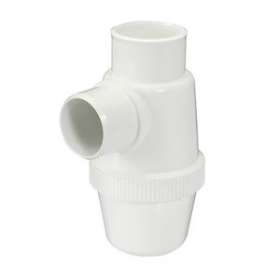 Siphon lavabo a coller verti.d.40 pvc-c blanc|Nicoll-NCL1YHCB