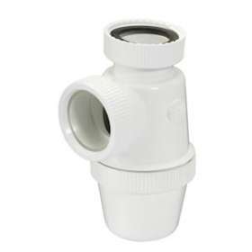 Siphon lavabo a ecrous verti.d.40 pvc-c blanc|Nicoll-NCL1YHECB