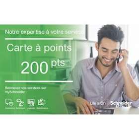 Service IND - carte à points - services en ligne - 200 points|Schneider Electric-SCHFSACSP200C