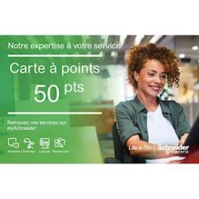 Service IND - carte à points - services en ligne - 50 points|Schneider Electric-SCHFSACSP50C