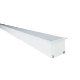 Embout sans passage de câble BLADE R blanc diffuseur plat.|Europole-POL89283B