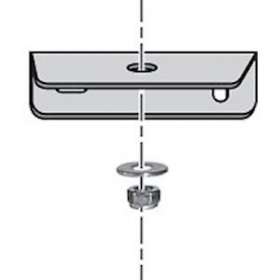 Axovia multipro - platine de fixation portail bras acier (gris)|Somfy-SYF9019899