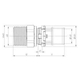 Manchon mâle filetage conique 20x2-3/4|Comap-CMP9243GW2034