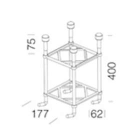 Accessoire 299 Tiges Scellements Acier 200X200|Disano-ZON99139600