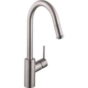 Mitigeur cuisine 260, avec douchette extractible 1 jet, sBox aspect acier inox|Hansgrohe-HA373864800