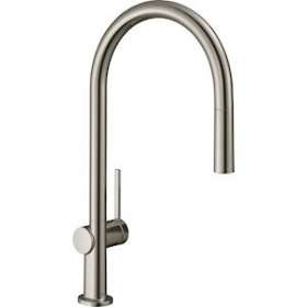 Mitigeur de cuisine 210, avec douchette extractible 1 jet aspect acier inox|Hansgrohe-HA372802800