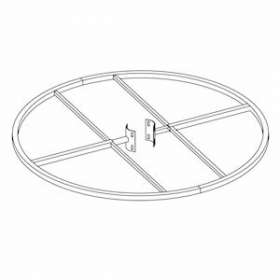 Fixation circulaire pour décor de poteau diam 60cm|Festilight-FEH90608