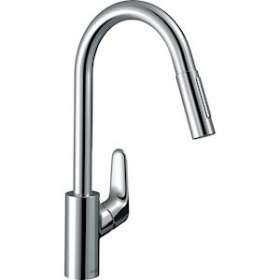 Mitigeur de cuisine 240, avec douchette extractible 2 jets chromé|Hansgrohe-HA331815000