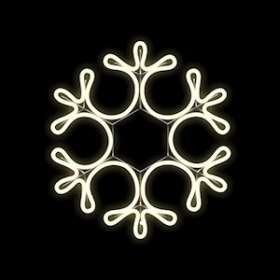 KANNIK-Motif Flocon effet néon 38x33cm -360LED Blanc chaud 230V|Festilight-FEH40535-9