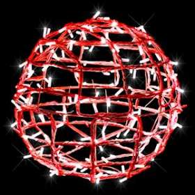 SATURN - Sphère ø1m - 300LED Rouge pétillant - 230V|Festilight-FEH98610-AWP2-Z