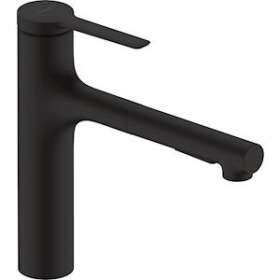 Mitigeur évier 160 D extr. 2jet sBox lite noir mat|Hansgrohe-HA374804670