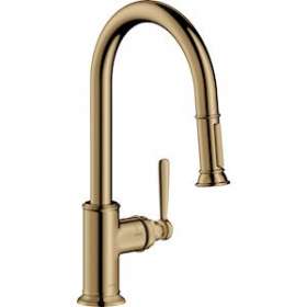 Mitigeur cuisine avec douchette extractible bronze poli|Hansgrohe-HA316581130