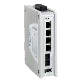 ConneXium - Switch Eth non managé Premium - 4 ports cuivre - 1 p fibre multimode|Schneider Electric-SCHTCSESPU053F1CU0