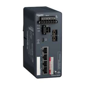 Modicon Switch administré - 4 ports cuivre et 1 port fibre multimode|Schneider Electric-SCHMCSESM053F1CU0