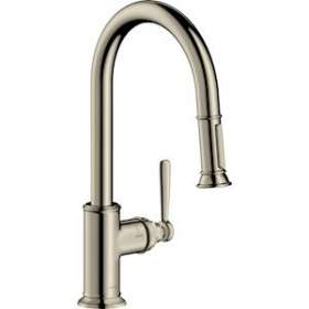 Mitigeur cuisine avec douchette extractible nickel poli|Hansgrohe-HA316581830