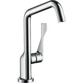 Mitigeur cuisine rouge doré poli|Hansgrohe-HA339850300