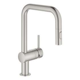 Mitigeur monocommande Evier Minta Supersteel|Grohe-GO232322DC2