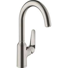 Mitigeur de cuisine 220, 1 jet aspect acier inox|Hansgrohe-HA371802800