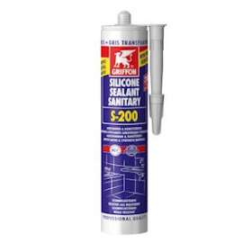 S-200 Mastic silicone sanitaire gris trans pr matières en acrylique cart 300 ML|Griffon france-GF26315515