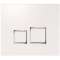 Plaq.Commande DV Square Blanc /Inserts Brillant