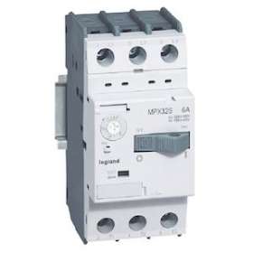 Disjoncteur moteur magnétothermique MPX³32S - réglage 4A à 6A Icu 100kA en 415V|Legrand-LEG417308