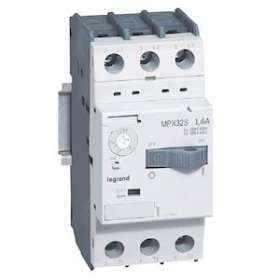 Disjoncteur moteur magnétothermique MPX³32S - réglage 1A à 1,6A - Icu 100kA 415V|Legrand-LEG417305