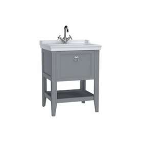 Valarte meuble avec plan céramique, 65 cm, avec tiror, gris mat|Vitra France-GIR62178