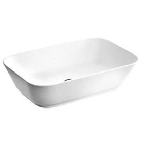 Geo vasque 60 cm, sans trou pour robinet, sans trop-plein, blanc, VitrA Clean|Vitra France-GIR7425B4030016