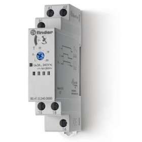 Tempo fonction BE multitension 1RT 16A 12-240V AC/DC, de 0,1s à 24h|Finder-FID804102400000PAS