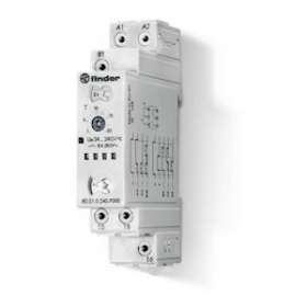 Tempo 6 fonctions multitension 1RT 16A 24-240V AC/DC, de 0,1s à 24h, Push-in|Finder-FID80510240P000PAS