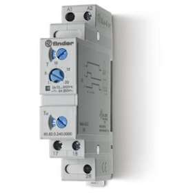 Tempo fonction SD multitension 1RT 16A 12-240V AC/DC, de 0,1s à 20 min|Finder-FID808202400000PAS