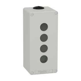 Boite métal vide grise - M25 x2 - 4 trous 22 mm - 80x175x77 mm|Schneider Electric-SCHXAPD3504