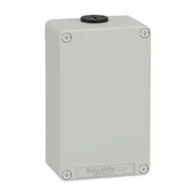 Boite métal vide grise - M20 x2 - non percée - 80x130x51,5 mm - UL cULus|Schneider Electric-SCHXAPD21