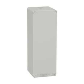 Boite métal vide grise - M25 x1 - non percée - 80x220x77 mm|Schneider Electric-SCHXAPD44