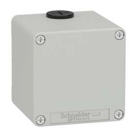 Boite métal vide grise - M20 x2 - non percée - 80x80x77 mm - UL cULus|Schneider Electric-SCHXAPD14