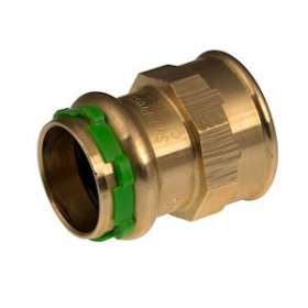 VSH SudoPress Cuivre raccord droit FF 14xRp3/8|Aalberts Integrated Piping Systems BV-IPH6672111