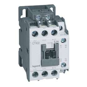 Contacteur de puissance CTX³ 22 - 3P - 12A - bornes à vis - 1NO+1NF - 24V~|Legrand-LEG416090