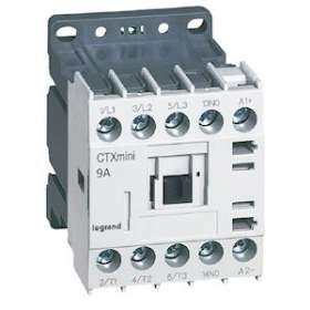 Mini-contacteur de puissance CTX³ 3P 9A+contact auxiliaire-1NO - 24V|Legrand-LEG417021