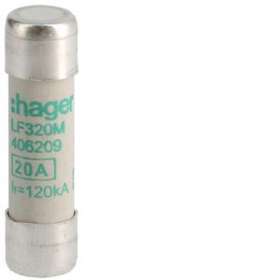 Cartouche fusible industrielle 10x38 aM 20A|Hager-HAGLF320M
