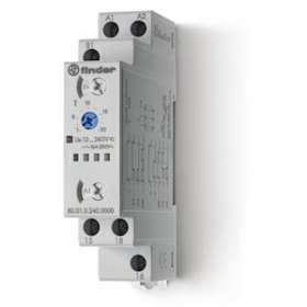 Tempo 6 fonctions multitension 1RT 16A 12-240V AC/DC, de 0,1s à 24h|Finder-FID800102400000PAS