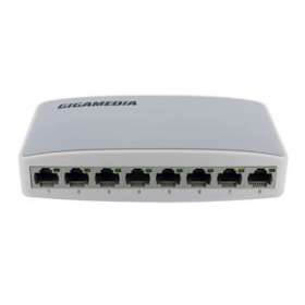 Switch non-manageable 8 ports Gigabit - Desktop|Gigamedia-GGMGS08D