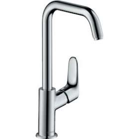 Mitigeur de lavabo 240 bec haut, avec tirette et vidage chromé|Hansgrohe-HA331609000