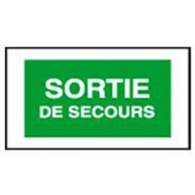 Plaque signalisation additionnelle Arcor - 'Sortie de secours'|Legrand-LEG062585