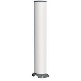 OptiLine 45 - colonnette aluminium laqué blanc P avec passage - 2 faces - 0,7 m|Schneider Electric-SCHISM20208P